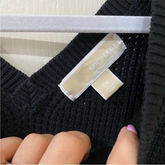 MK‎ Knit Pullover Sweater plus size 1X - Picture 3 of 5